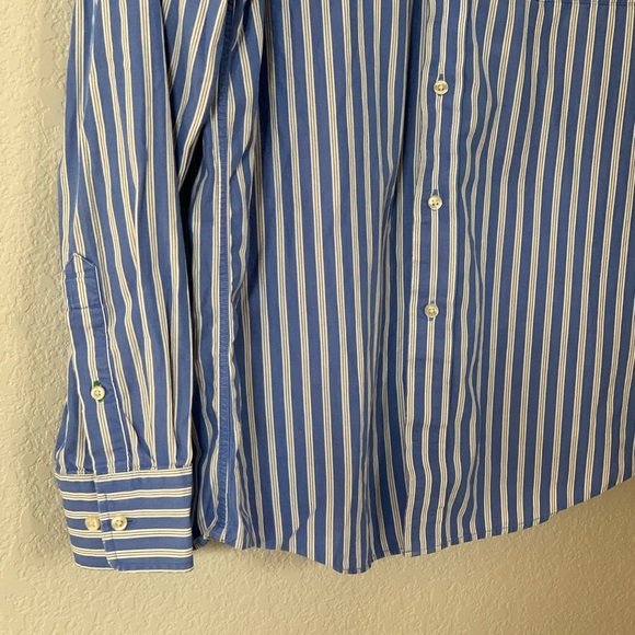 Tommy Hilfiger Striped Button Up Dress Shirt Sz M - Picture 3 of 6